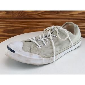 Converse Size 7‎ Sneaker Taupe Fabric Medium Jack Purcell Lace Up Women